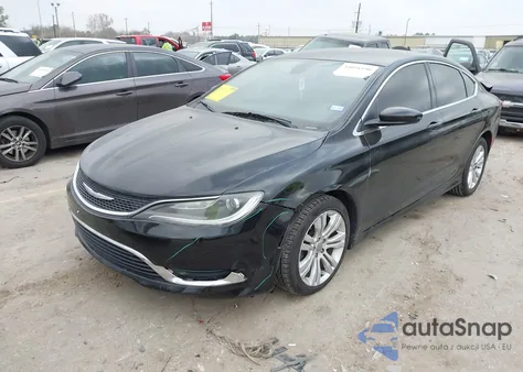2016 Chrysler 200 Limited z USA, uszkodzony, nr VIN 1C3CCCAB7GN119395